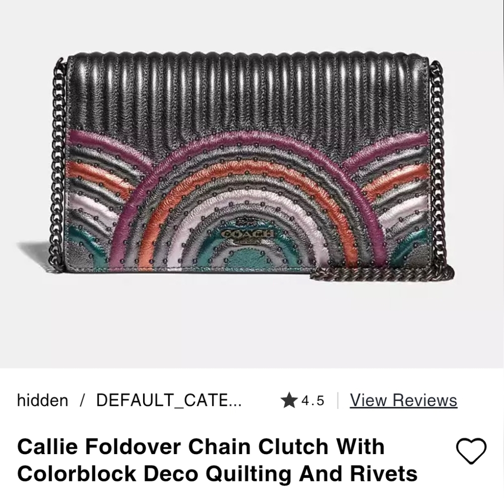 Coach Callie Foldover Clutch